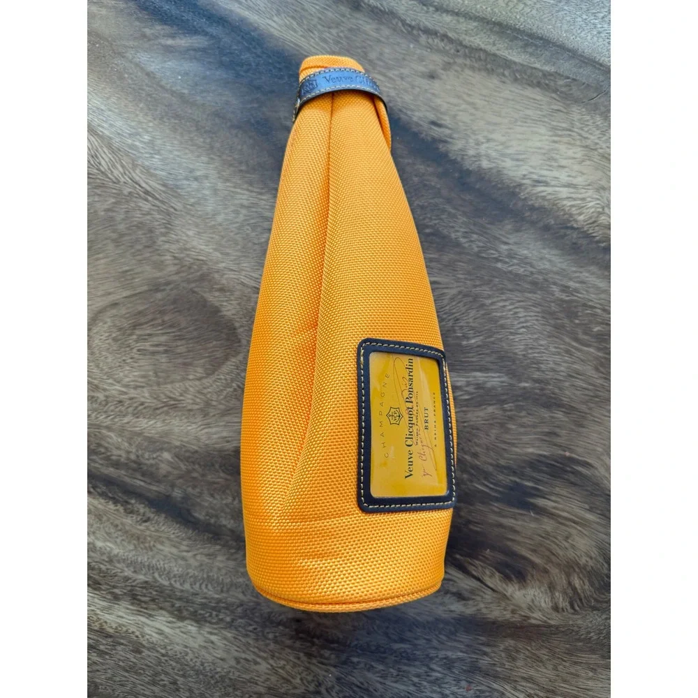 Veuve Clicquot Orange Insulated Champagne Bottle Carrier Thermal Sleeve Bag